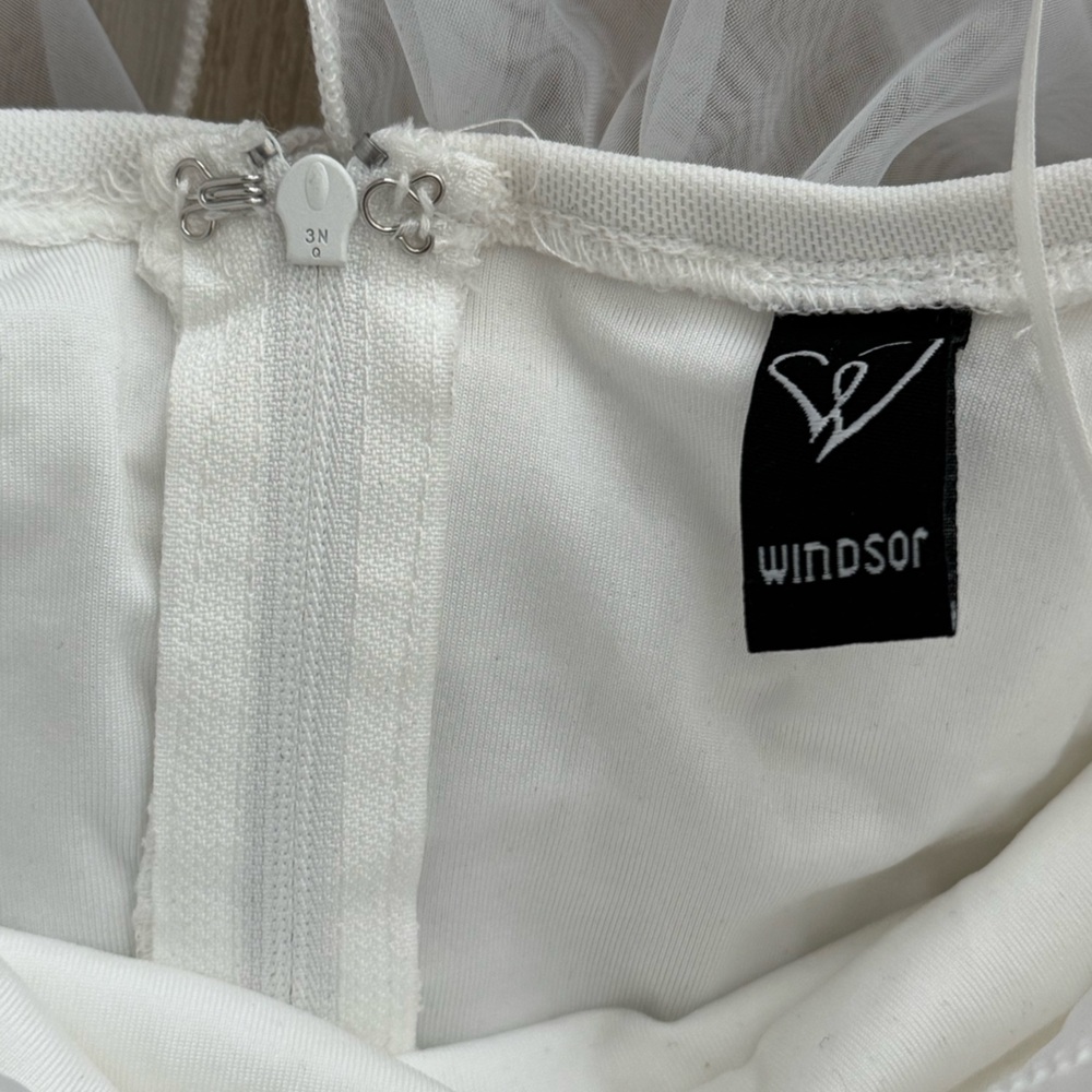 Windsor White Ruffled Dress - Picture 2 of 4